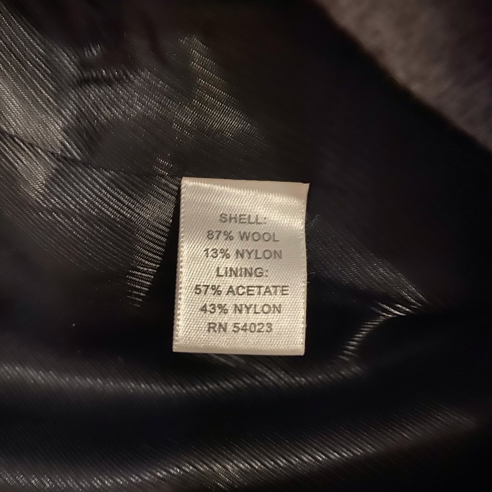 Banana Republic Grey Wool Winter Belted Coat EUC - Picture 8 of 8